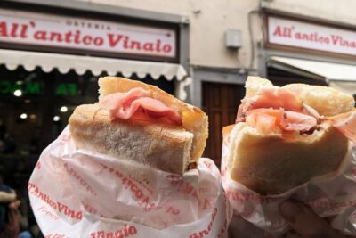 Florence Gastronomic Tour with reservation at the Antico Vinaio